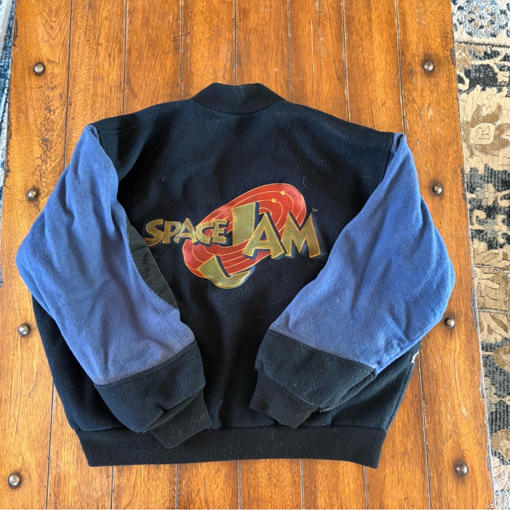Space Jam Logo Crewneck Sweatshirt - Black & Blue